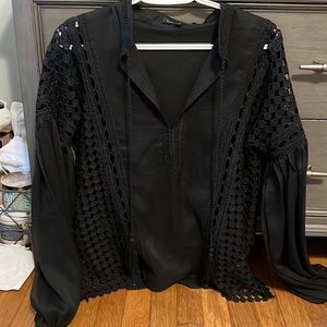 Endless rose black lace blouse